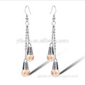 2015 fashion alloy hanging earring crystal drop earring hook cross earring cheap price (EA82509)